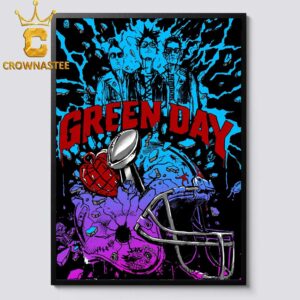 Green Day Super Bowl LX 2026 Halftime Show Home Decor Poster Canvas