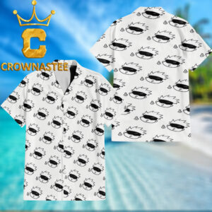 Jujutsu Kaisen Gojo Satouru Black White Regular Hawaiian Shirt