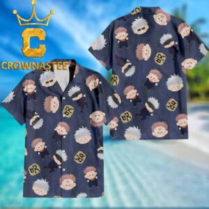 Jujutsu Kaisen Itadori Yuji Gojo Pattern Regular Hawaiian Shirt