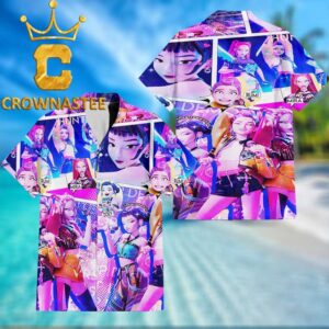 Kpop Demon Hunters Huntrix Zoey Rumi Mira Regular Hawaiian Shirt