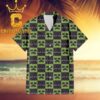 Minecraft Creeper Head Black Pattern Regular Hawaiian Shirt