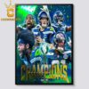 Seattle Seahawks 2025 Super Bowl LX Champions Home Decor Poster Canvas