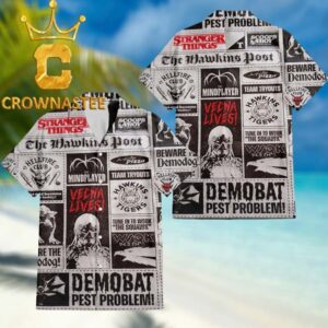 Stranger Things Demogorgon Vecna Pattern Regular Hawaiian Shirt