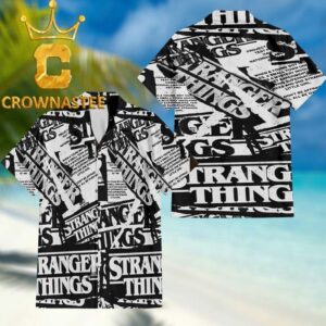 Stranger Things Logo Pattern Regular Hawaiian Shirt