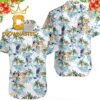 Bluey Chilli Coconut Tree Summer Vibe White Hawaiian Shirt