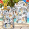 Bluey Chilli Coconut Tree Summer Vibes Hawaiian Shirt Bluey Chilli Coconut Tree Summer Vibes Hawaiian Shirt