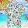 Bluey Chilli Family Palm Leaf Summer Vibe Hawaiian Shirt Bluey Chilli Family Palm Leaf Summer Vibe Hawaiian Shirt