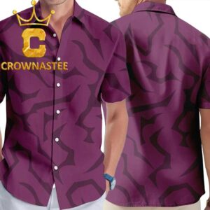 Kpop Demon Hunters Abby Pattern Purple Hawaiian Shirt