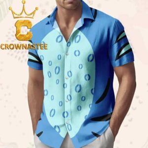 Kpop Demon Hunters Derpy Tiger Blue Pattern Regular Hawaiian Shirt