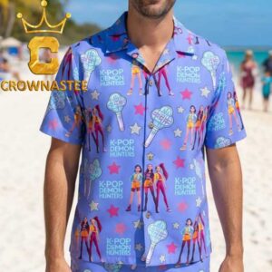 Kpop Demon Hunters Huntrix Lightstick Summer Vibe Regular Hawaiian Shirt