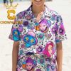 Spongebob All Character Welcome To Bikini Bottom Pattern Hawaiian Shirt