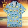 Spongebob Emotions Pattern Yellow Hawaiian Shirt