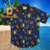 Spongebob Square Pants Administrator Flotsam Chocolate Patttern Hawaiian Shirt