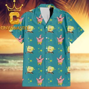 Spongebob Spongebob Patrick Star Pattern Summer Hawaiian Shirt