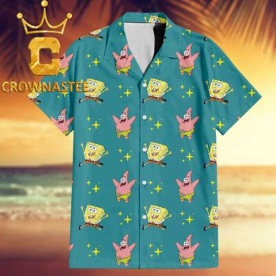 Spongebob Spongebob Patrick Star Pattern Summer Hawaiian Shirt