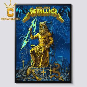 Metallica Athens Olympic Stadium 2026 Athens Greece OAKA May 9th Limited Edition Home Decor Poster Canvas