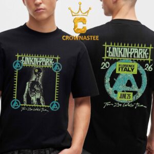 Linkin Park Visarno Arena 2026 Florence Italy June 25th Two Sided T-Shirt
