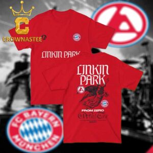 Linkin Park x Bayern Munchen 2026 Limited Pop Up Red Version Two Sided T-Shirt