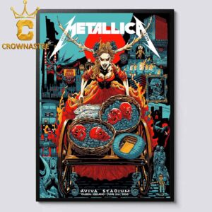 Metallica Aviva Stadium 2026 Dublin Ireland June 21st Home Decor Poster Canvas