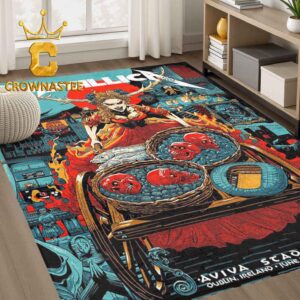 Metallica Aviva Stadium 2026 Dublin Ireland June 21st Home Decor Rug Carpet