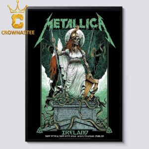 Metallica Aviva Stadium Dublin 2026 Ireland June 19th 21st Home Decor Poster Canvas