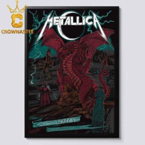 Metallica Cardiff Wales 2026 Principality Stadium M72 World Tour Home Decor Poster Canvas
