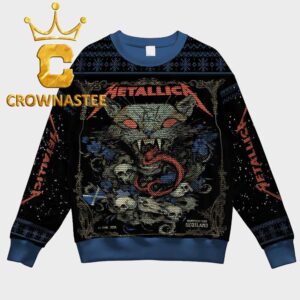 Metallica Hampden Park Glasgow 2026 Scotland Exclusive Limited Christmas Ugly Sweater