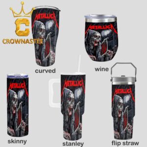 Metallica Hampden Park Glasgow 2026 Scotland June 25th Wine Stanley Flip Straw Cup Tumbler