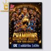 New York Knicks 2026 NBA Champions Fireside Home Decor Poster Canvas