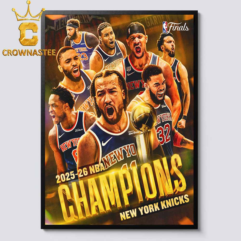 New York Knicks 2026 NBA Finals Champions Home Decor Poster Canvas