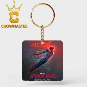 Spider Man Brand New Day 4DX 2026 Marvel Studio Acrylic Wood Keychain