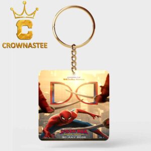 Spider Man Brand New Day Dolby Atmos 2026 Marvel Studio Acrylic Wood Keychain