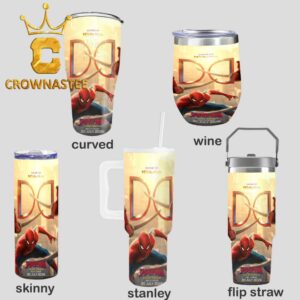 Spider Man Brand New Day Dolby Atmos 2026 Marvel Studio Wine Stanley Flip Straw Cup Tumbler