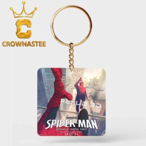 Spider Man Brand New Day Real 3D 2026 Marvel Studio Acrylic Wood Keychain