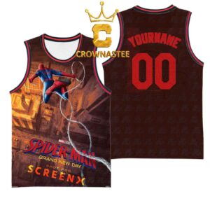 Spider Man Brand New Day Screen X 2026 Marvel Studio Basketball Jersey
