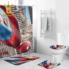 Spider Man Brand New Day Screen X 2026 Marvel Studio Bathroom Mat Set Shower Curtain