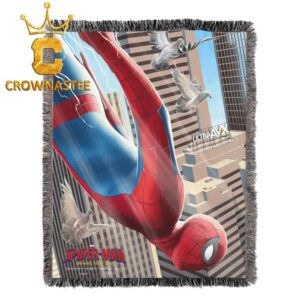 Spider Man Brand New Day Ultra AVX 2026 Marvel Studio Hooded Fleece Woven Blanket Tapestry