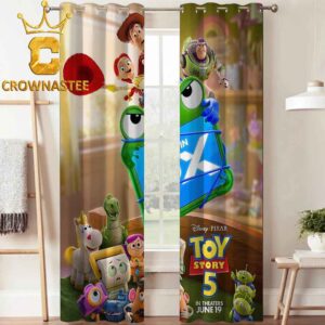 Toy Story 5 Disney Movie 2026 4DX Home Decor Window Curtain