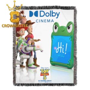 Toy Story 5 Disney Movie 2026 Dolby Cinema Hooded Fleece Woven Blanket Tapestry