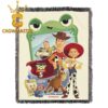 Toy Story 5 Disney Movie 2026 Hi Let’s Play Hooded Fleece Woven Blanket Tapestry