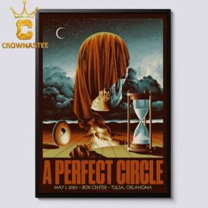 A Perfect Circle BOK Center 2025 Tulsa OK May 1st Home Decor Poster Canvas