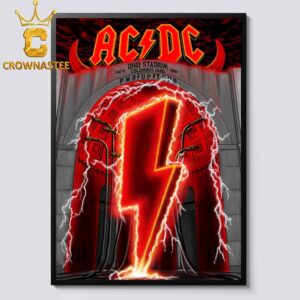 ACDC Columbus Ohio Stadium 2026 July 15th PWR UP Tour Home Decor Poster Canvas