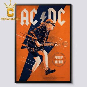 ACDC Empower Field at Mile High 2026 Denven CO July 28th Power Up Tour Home Decor Poster Canvas