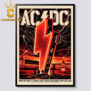 ACDC Messe Karlsruhe 2025 Deutschland August 17th Home Decor Poster Canvas