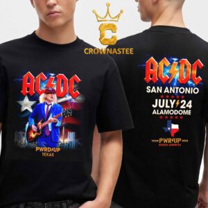 ACDC San Antonio 2026 PWR UP Tour Texas July 24th Two Sided T-Shirt