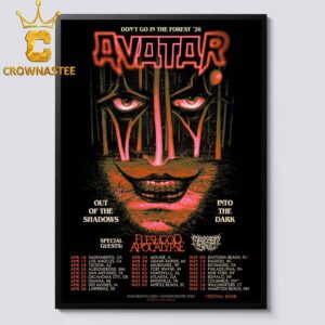 Avatar Metal 2026 Don‘t Go in the Forest Tour Dates Home Decor Poster Canvas