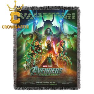 Avengers DoomsDay Marvel Studios December  2026 Hooded Fleece Woven Blanket Tapestry