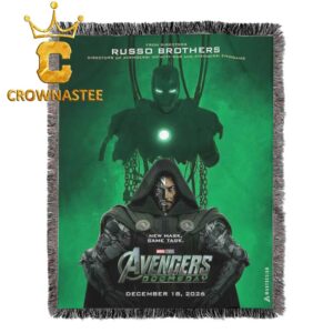 Avengers Doomsday 2026 TonyStark Marvel Studio Hooded Fleece Woven Blanket Tapestry