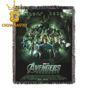 Avengers Doomsday December  2026 Marvel Studios Hooded Fleece Woven Blanket Tapestry