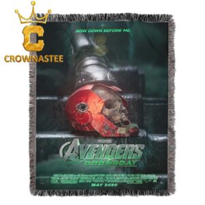 Avengers Doomsday Marvel Studios Only In Theaters Hooded Fleece Woven Blanket Tapestry